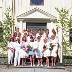 1989 Klass 9 B examen i Älvsby kyrka
