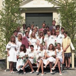1992 Klass 9 B examen i Älvsby kyrka