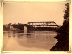 Järnvägsbron i Älvsbyn 1893