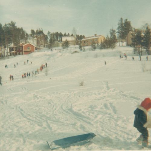 Den s.k. slakteribacken vid Lomtjärn i slutet på 1960-talet.