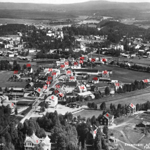 Flygbild över Älvsbyn 1937