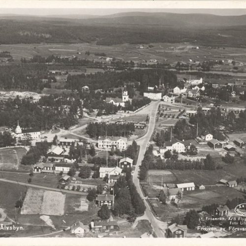 Flygbild över Älvsbyn juli 1937