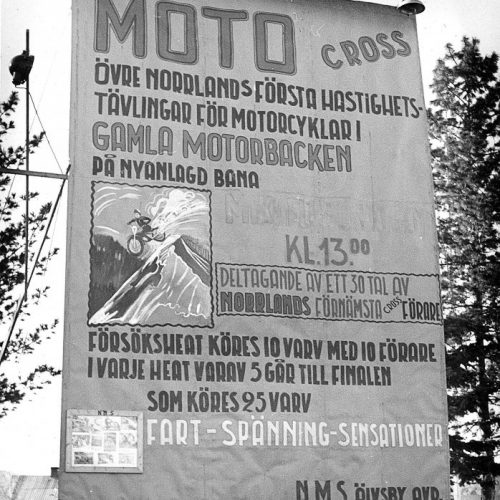 Moto-Cross-skylt