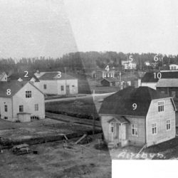 Sammansatt bild över Älvsbyn 1925