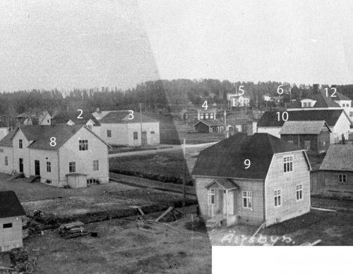Sammansatt bild över Älvsbyn 1925