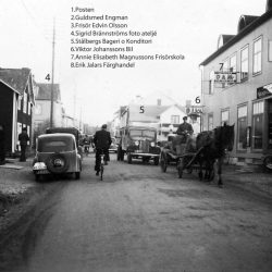 Storgatan i Älvsbyn 1940 talet