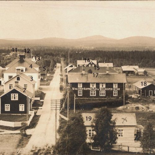 Storgatan i Älvsbyn början av 1920 talet