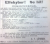 Annons införd i Norrbottens-Posten 1892-10-13