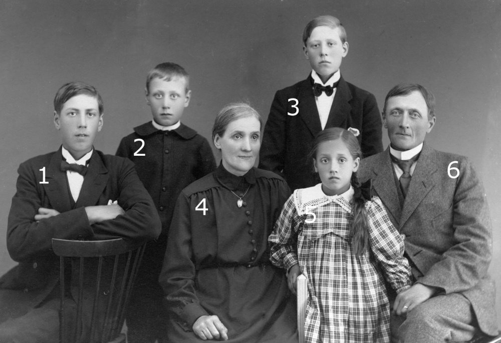 Familjen Johan Lundström Granträsk.