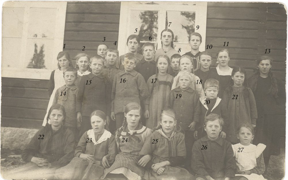Söndags skolan i Granträsk 1922