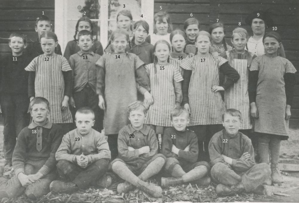 1921 Skolbarn från Granträsk