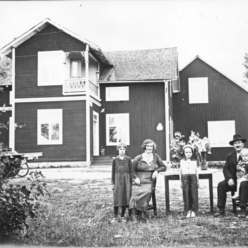 Familjen Oskar Pettersson Granträsk 1935