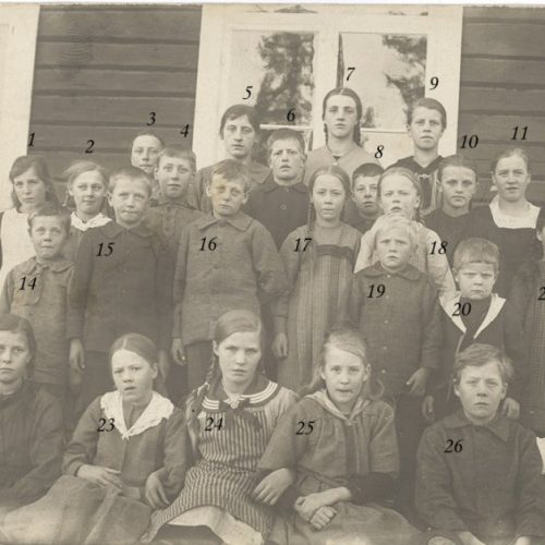 Söndags skolan i Granträsk 1922