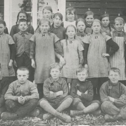 1921 Skolbarn från Granträsk