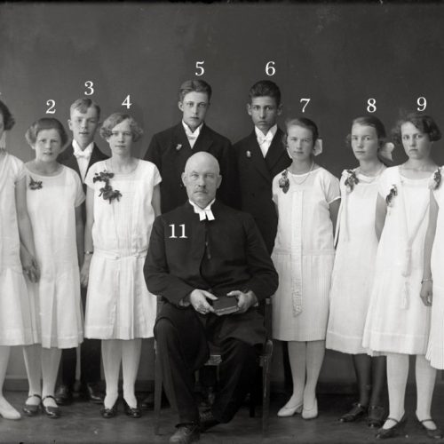 Konfirmander i Älvsbyn troligen 1923 eller 1924