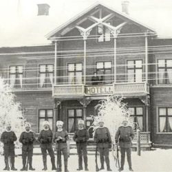Järnvägshotell i Älvsbyn år 1914