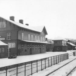 Älvsby järnvägsstation med ställverket