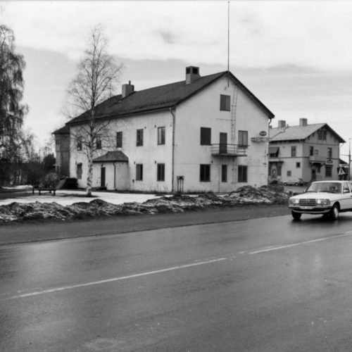 Järnvägshotellets baksida 1985