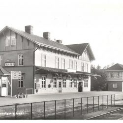 Älvsby Järnvägsstation sommaren 1934