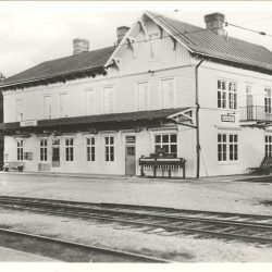 Järnvägsstation i Älvsbyn 1950-talet