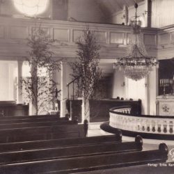 Interiör Älvsbyns kyrka troligen 1923-24