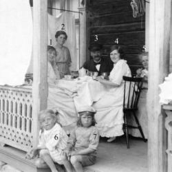 Handlare Oskar Erikssons familj år 1919, Kyrkostigen 8