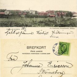 Brevkort parti af Elvsbyn 1906