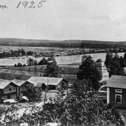 Utsikt över Östermalm och Norra Byn år 1925
