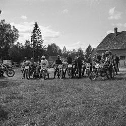 Motorcross i Älvsbyn 1950-talet.