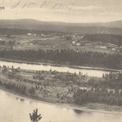 Utsikt från Hundberget mot Östermalm år 1915