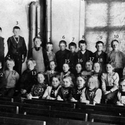 1912 skolklass i Nystrand