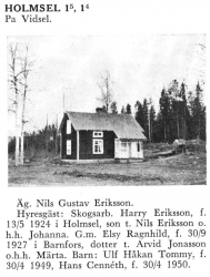 Holmsel 1;5 1;4 Nils Gustav Eriksson