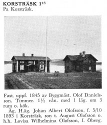 Korsträsk 1;18 Johan Albert Olofsson