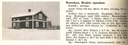 Norrabyn Brukte egendom Gustav Elov Nilsson