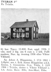 Tvärån 3;17 Johan A Häggström