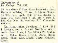 Älvsbyn 7;9 Johan Nordlund (Ingen bild)