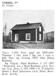 Vidsel 1;38 Algot Karlsson