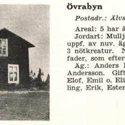 Anders L Johanssons gård på Övra Byn