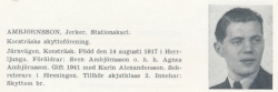 Ambjörnsson Sven Jerker Ambjörn 19170814 Från Svenskt Porträttarkiv a