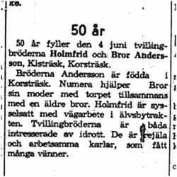 Andersson Bror & Holmfrid Kisträsk 50 år 4  Juni 1959 NK
