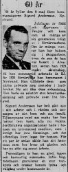 Andersson Sigurd Nystrand 60 år 8 Maj 1965 PT