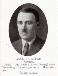 Berglund Axel 18900707- Från Svenskt Porträttarkiv b