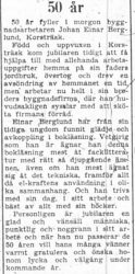 Berglund Johan Einar Korsträsk 50 år 10 Sept 1957 PT