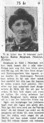 Berglund Ruben Pålsträsk 75 år 15 Feb NK