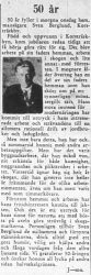 Berglund Sven Korsträskby 50 år 28 Aug 1957 PT