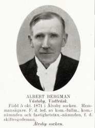 Bergman Albert 18711005 Från Svenskt Porträttarkiv
