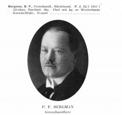 Bergman Bernhard Fritiof 18810122 Från Svenskt Porträttarkiv
