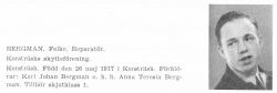 Bergman Folke 19170526 Från Svenskt Porträttarkiv