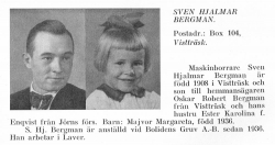 Bergman Sven Hjalmar & Majvor Margareta Från Svenskt Porträttarkiv