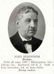 Bergström John 18870326 Från Svenskt Porträttarkiv